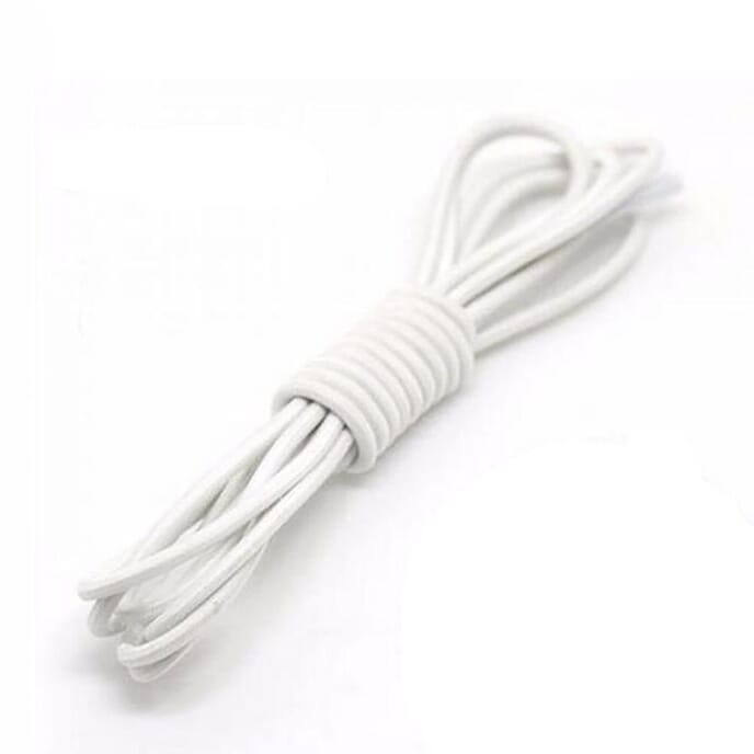 elastic shoe laces white