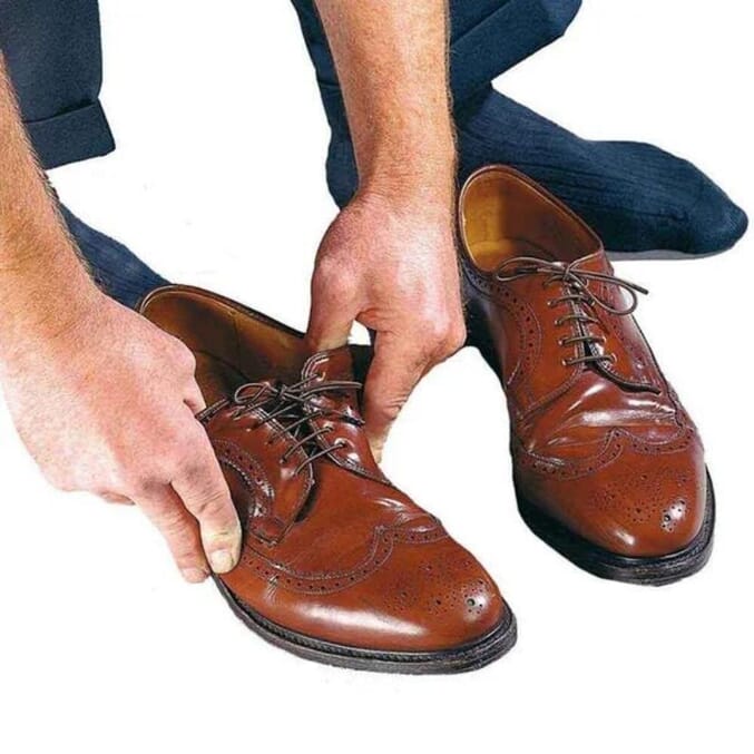 elastic shoelaces 2 pairs brown