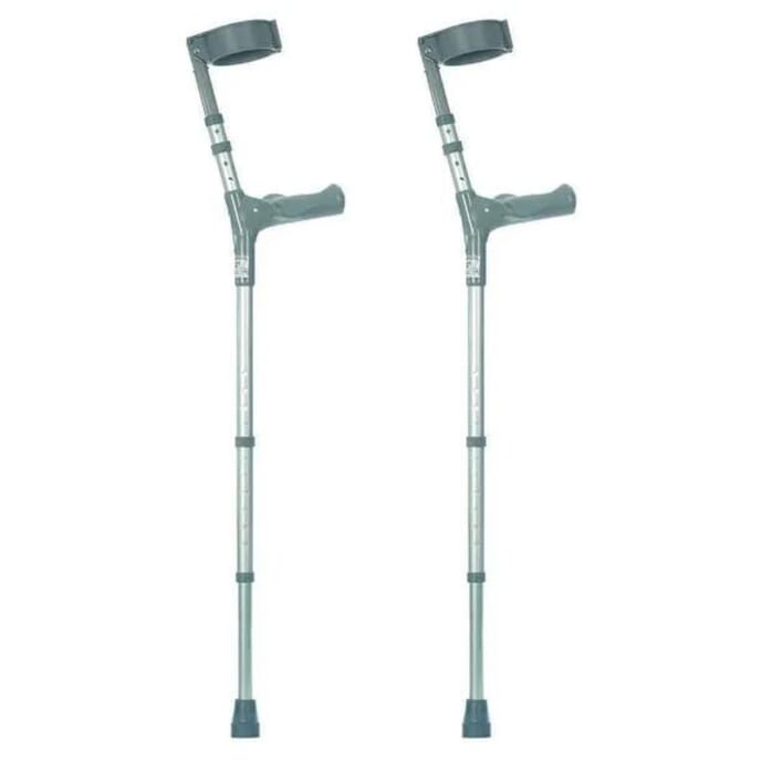 elbow crutches with comfy handles double adjustable adult