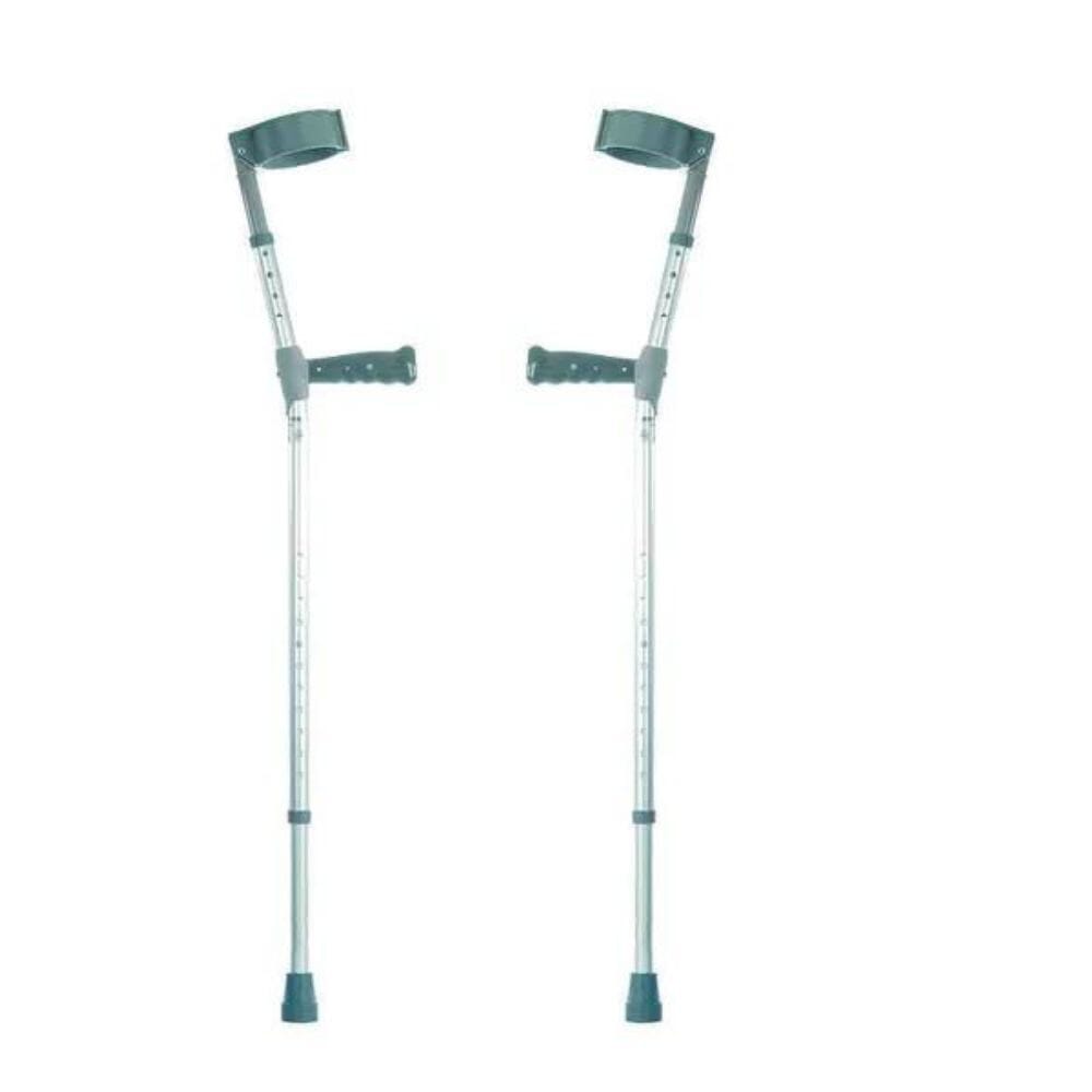 View Elbow Crutches With PVC Handles Double adjustable Extra long information