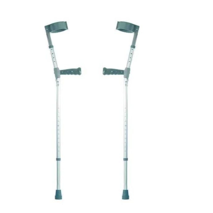 elbow crutches with pvc handles double adjustable extra long