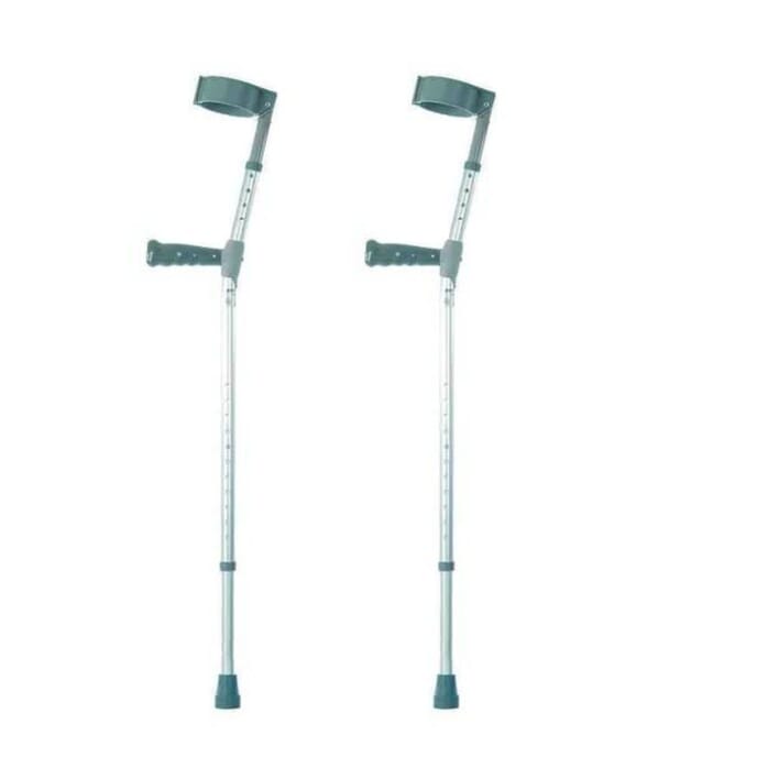 elbow crutches with pvc handles double adjustable medium