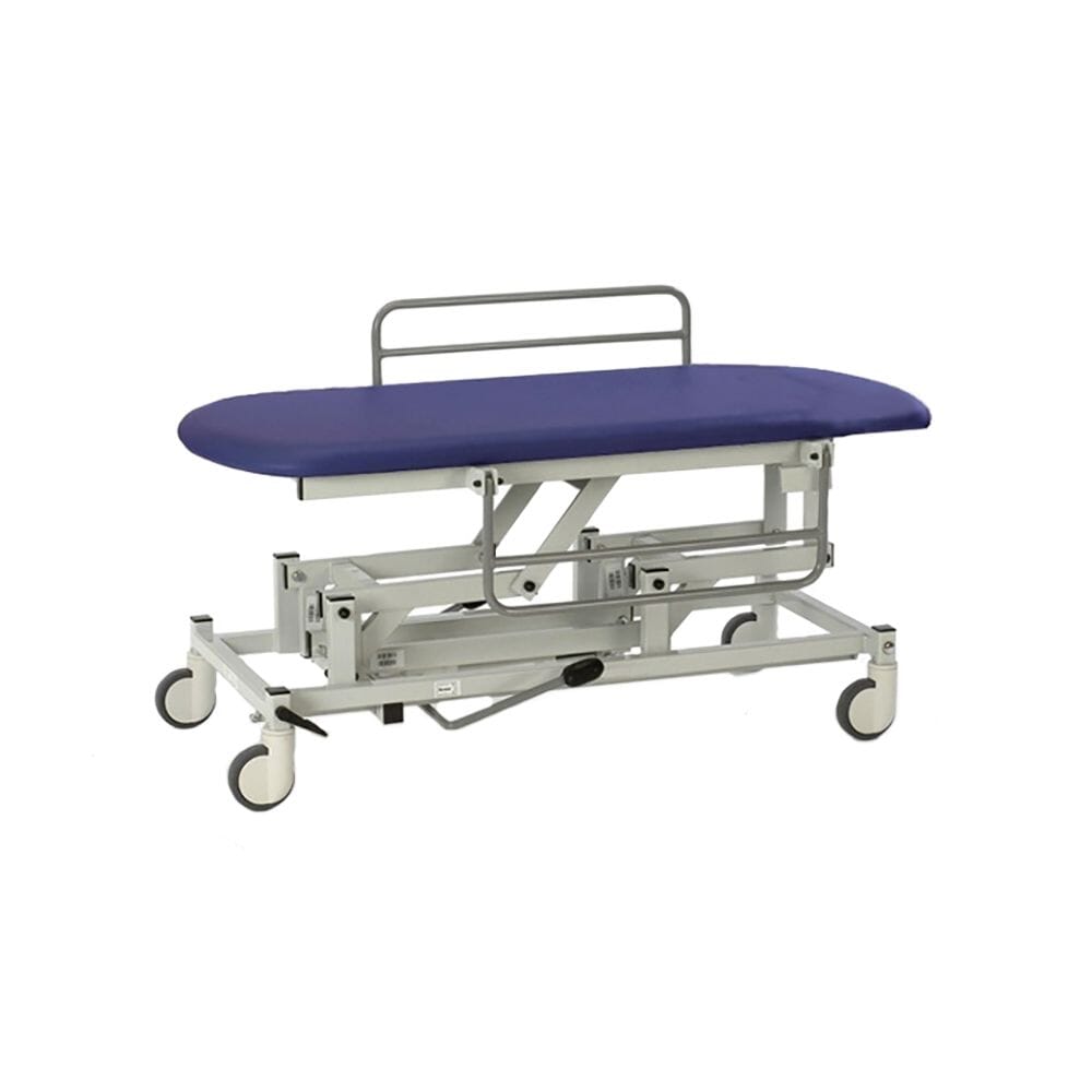 View Hydraulic Changing Table with Large Wheels Dark Blue Painted 1520mm information