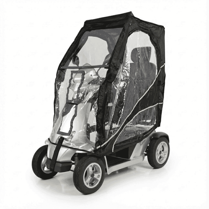 Red Rascal Double Vision Electric Mobility Scooter Canopies - Rascal Vision Scooter Canopy from ...