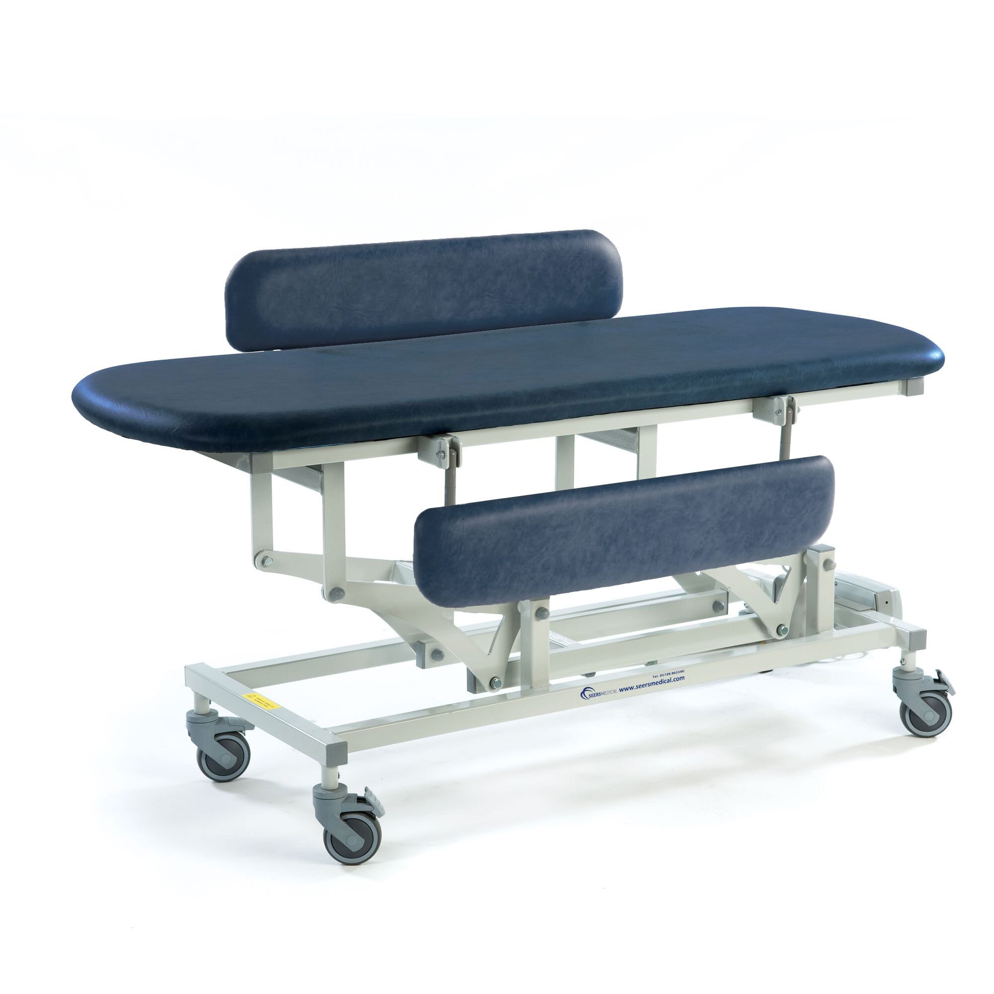 electric sterling changing table dark blue padded sides 1520mm