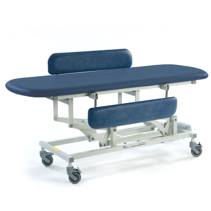 electric sterling changing table dark blue padded sides 1840mm