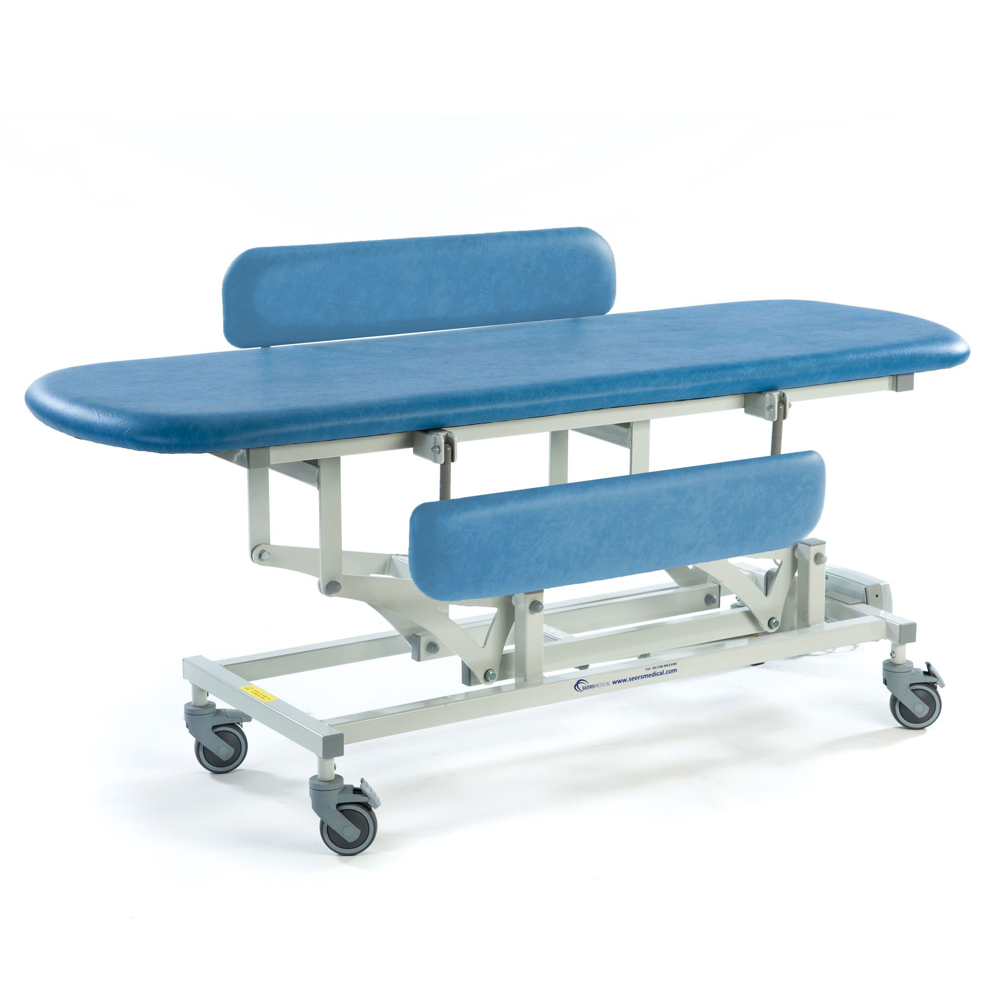 electric sterling changing table sky blue padded sides 1840mm