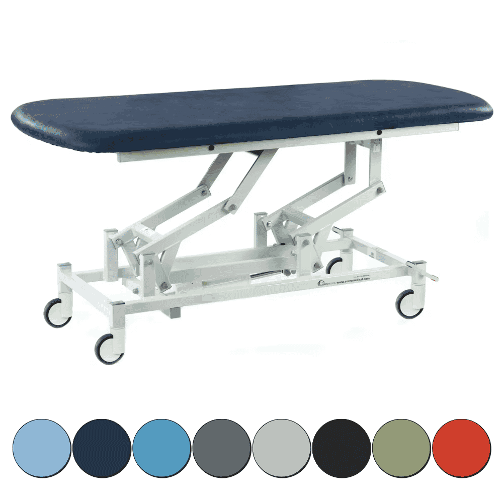 Electric Therapy Hygiene Table with Central Locking Wheels