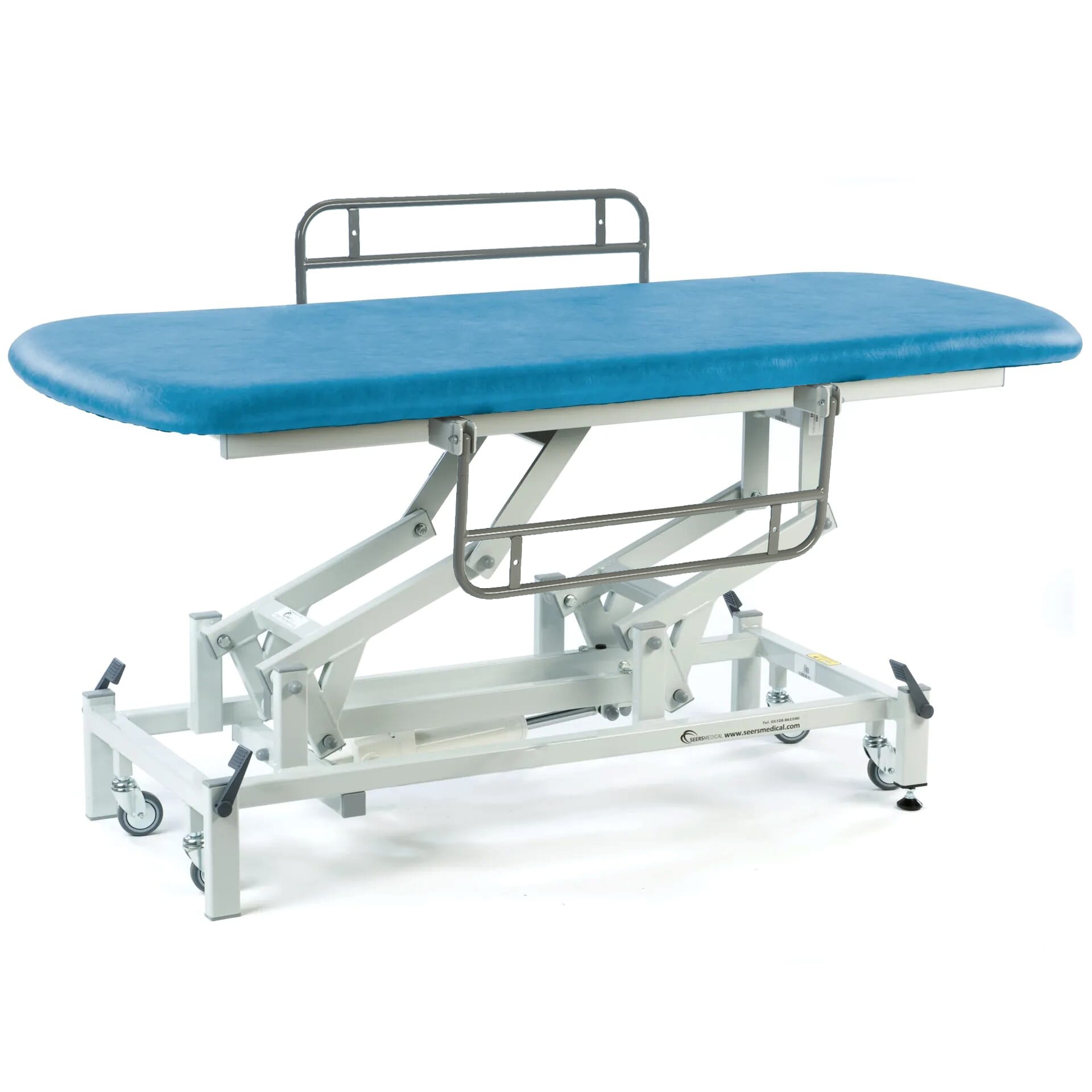 View Electric Therapy Hygiene Table with Retractable Wheels and Side Rails Canard information