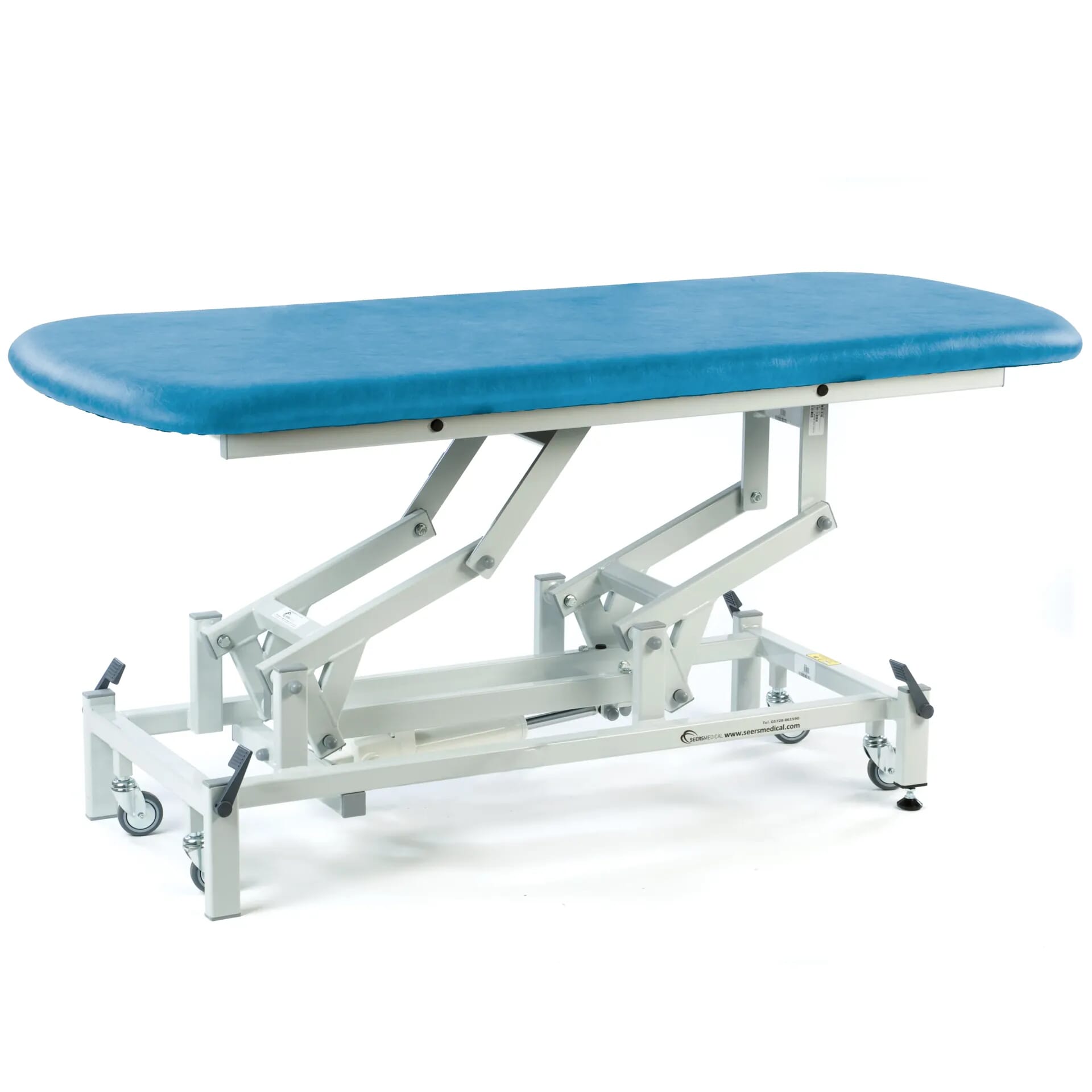 electric therapy hygiene table with retractable wheels canard