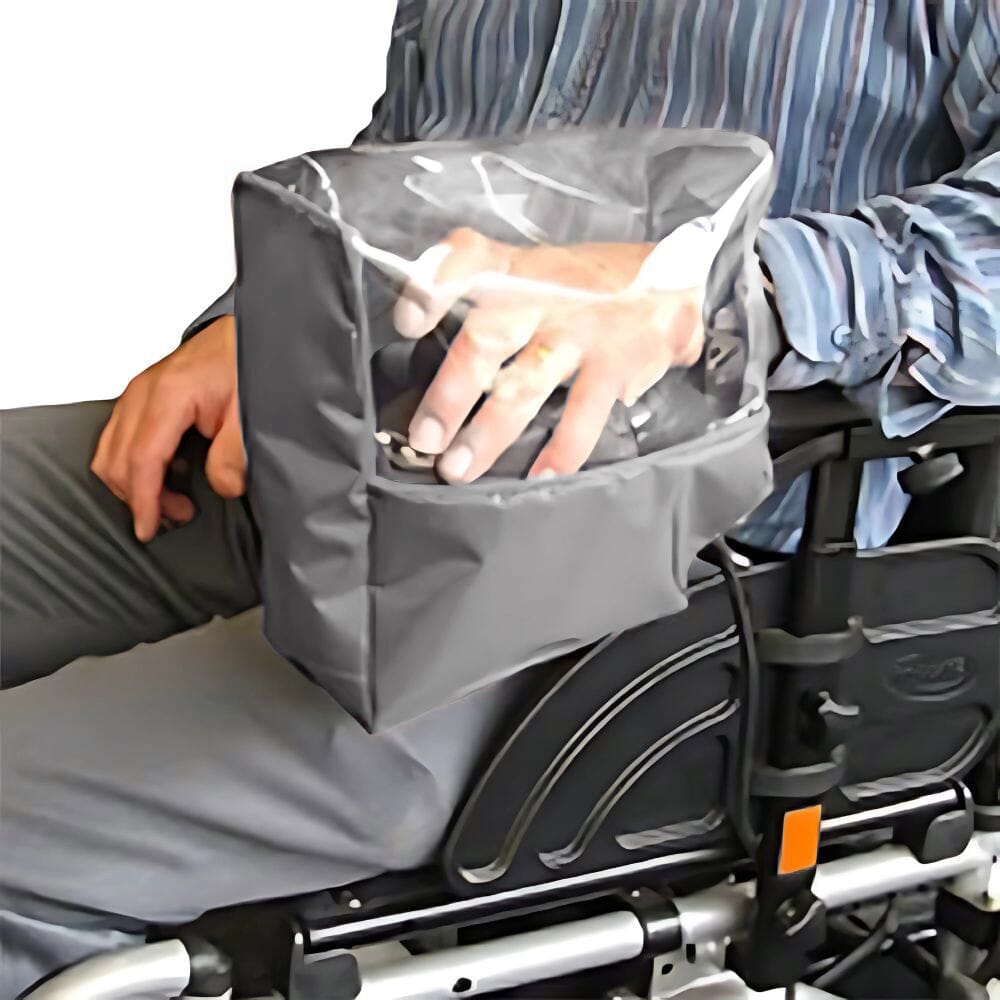 electric wheelchair hand control cover grey