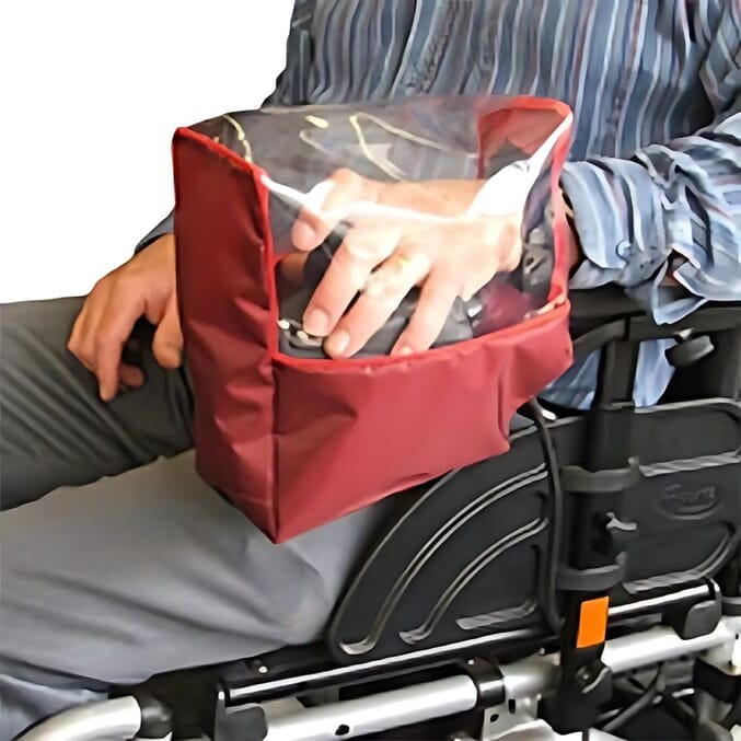 electric wheelchair hand control cover maroon