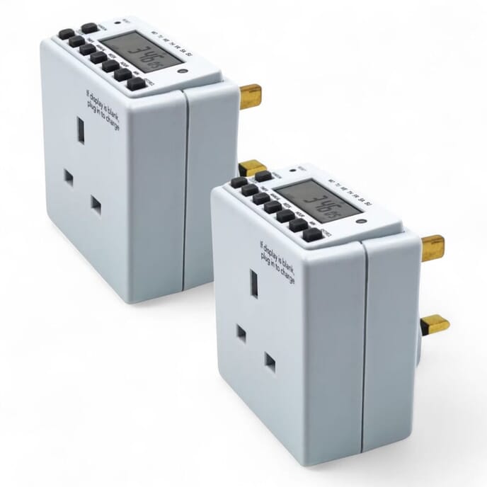Multi Timer Plug Electronic Plug Timer - Pack of 2 from Essential Aids