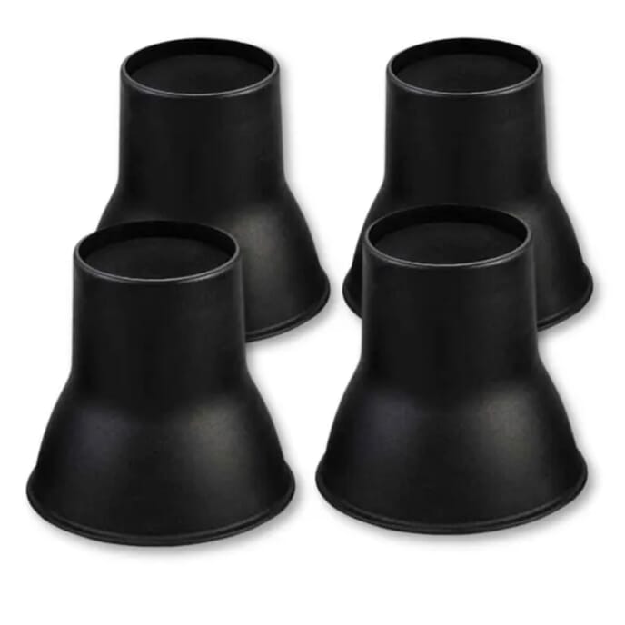 elephant feet furniture raisers black 14cm