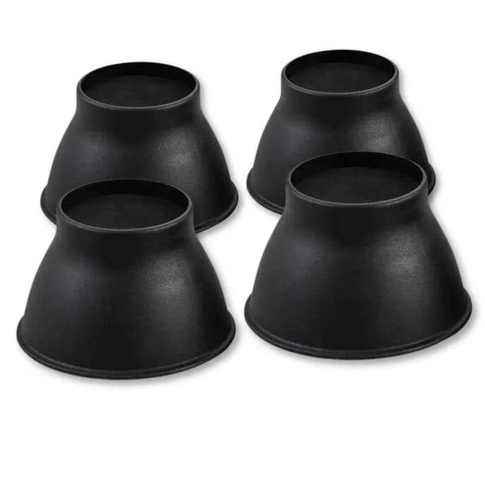 elephant feet furniture raisers black 9cm