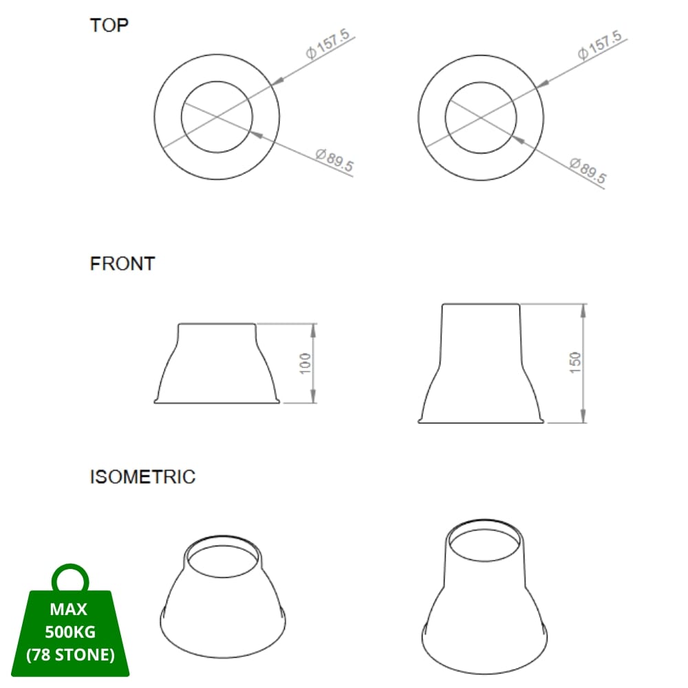 elephant feet furniture raisers drawing