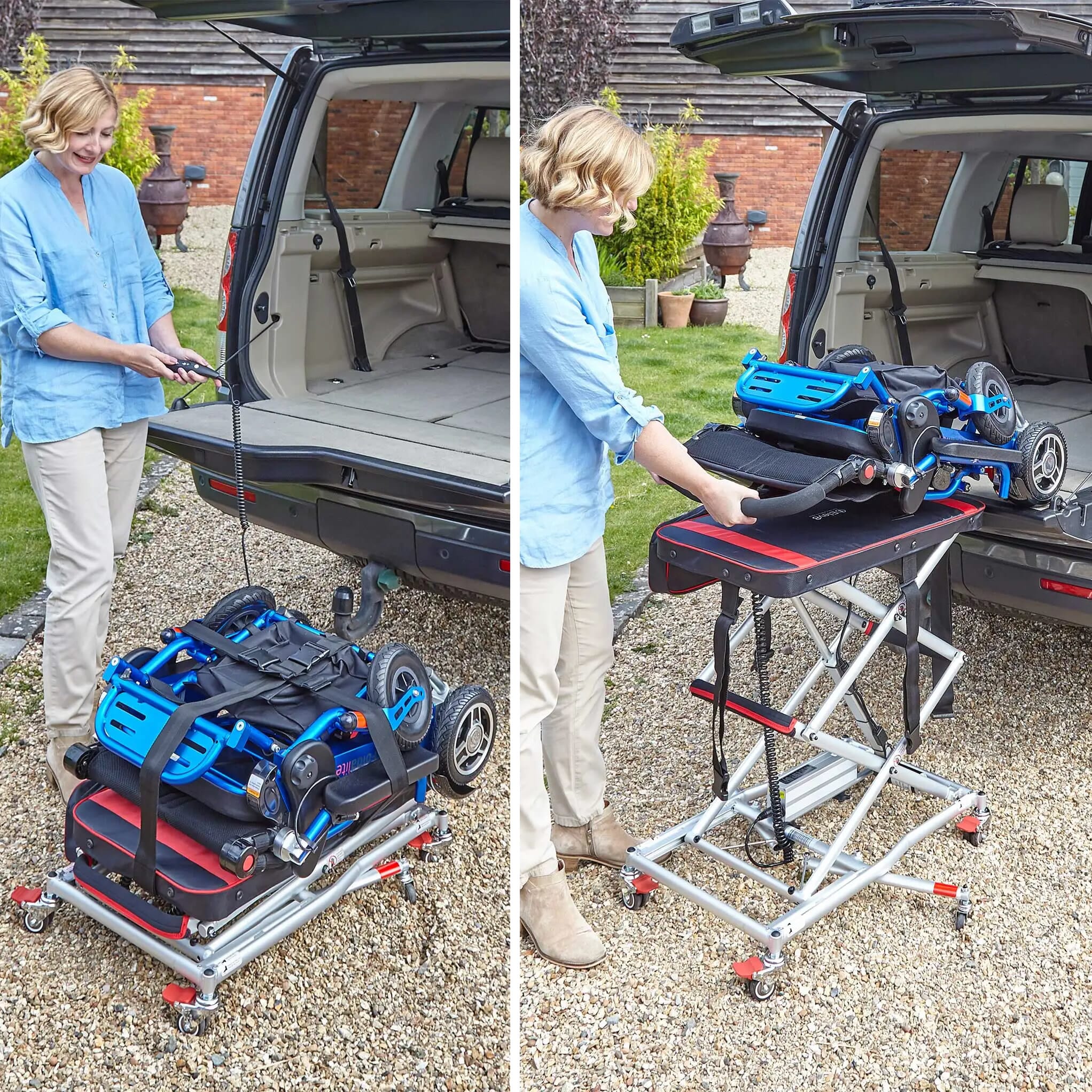 elev8 scooter hoist in use