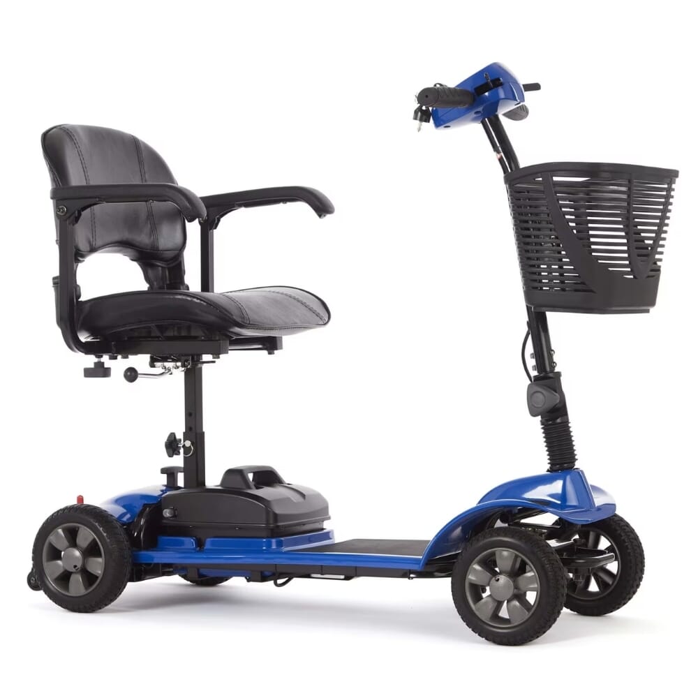elite lightweight mobility scooter blue