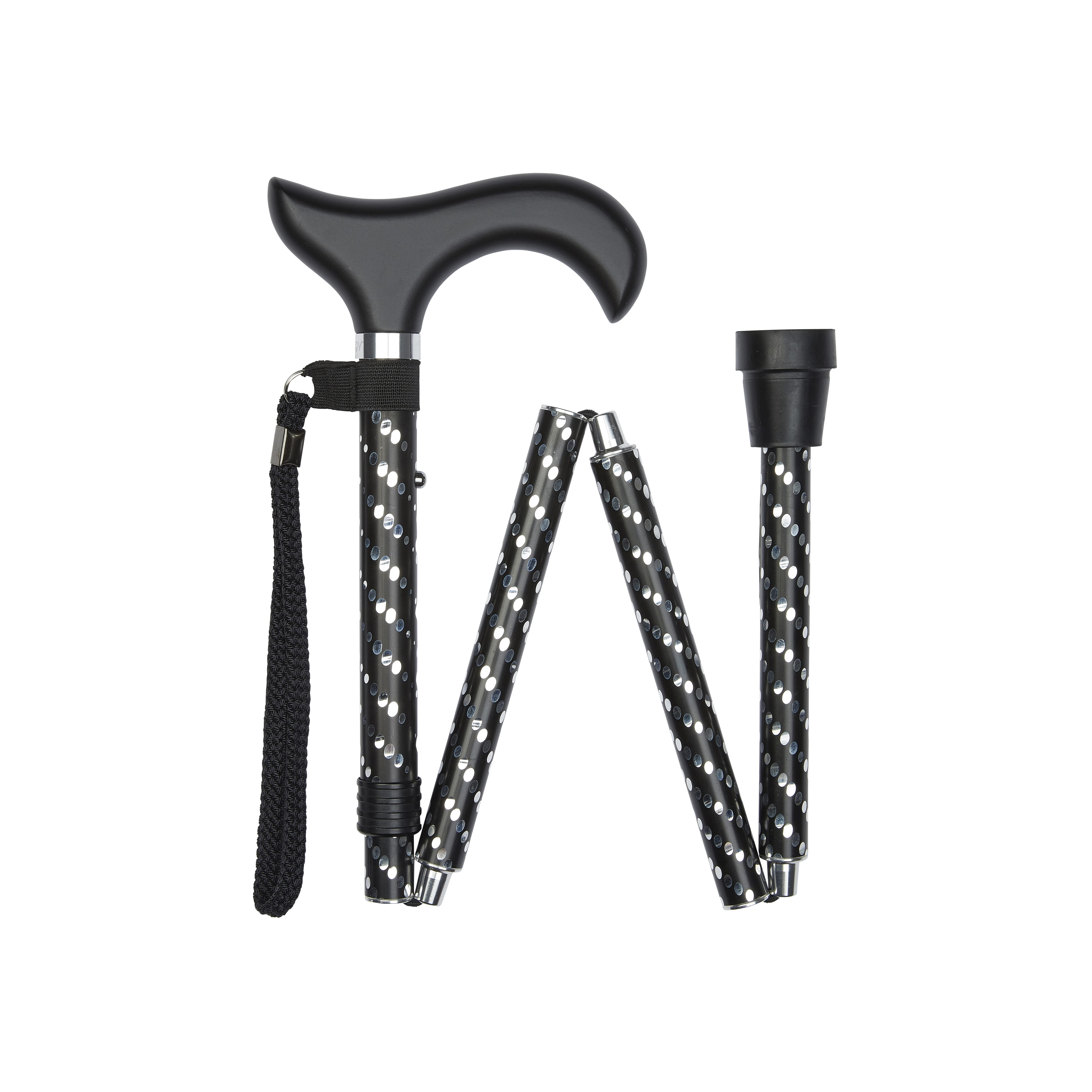 View Engraved Elegant Folding Stick Black information