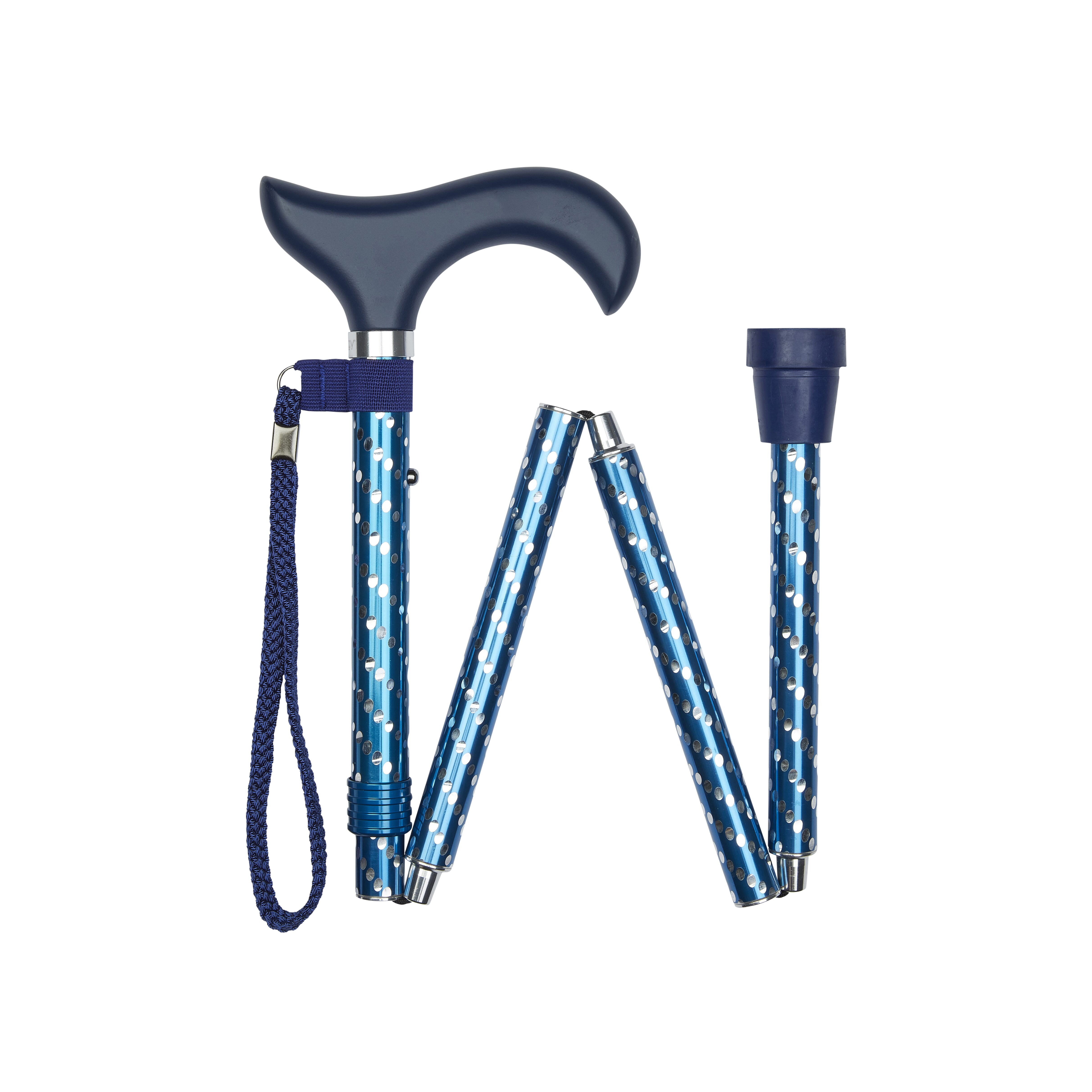 View Engraved Elegant Folding Stick Blue information