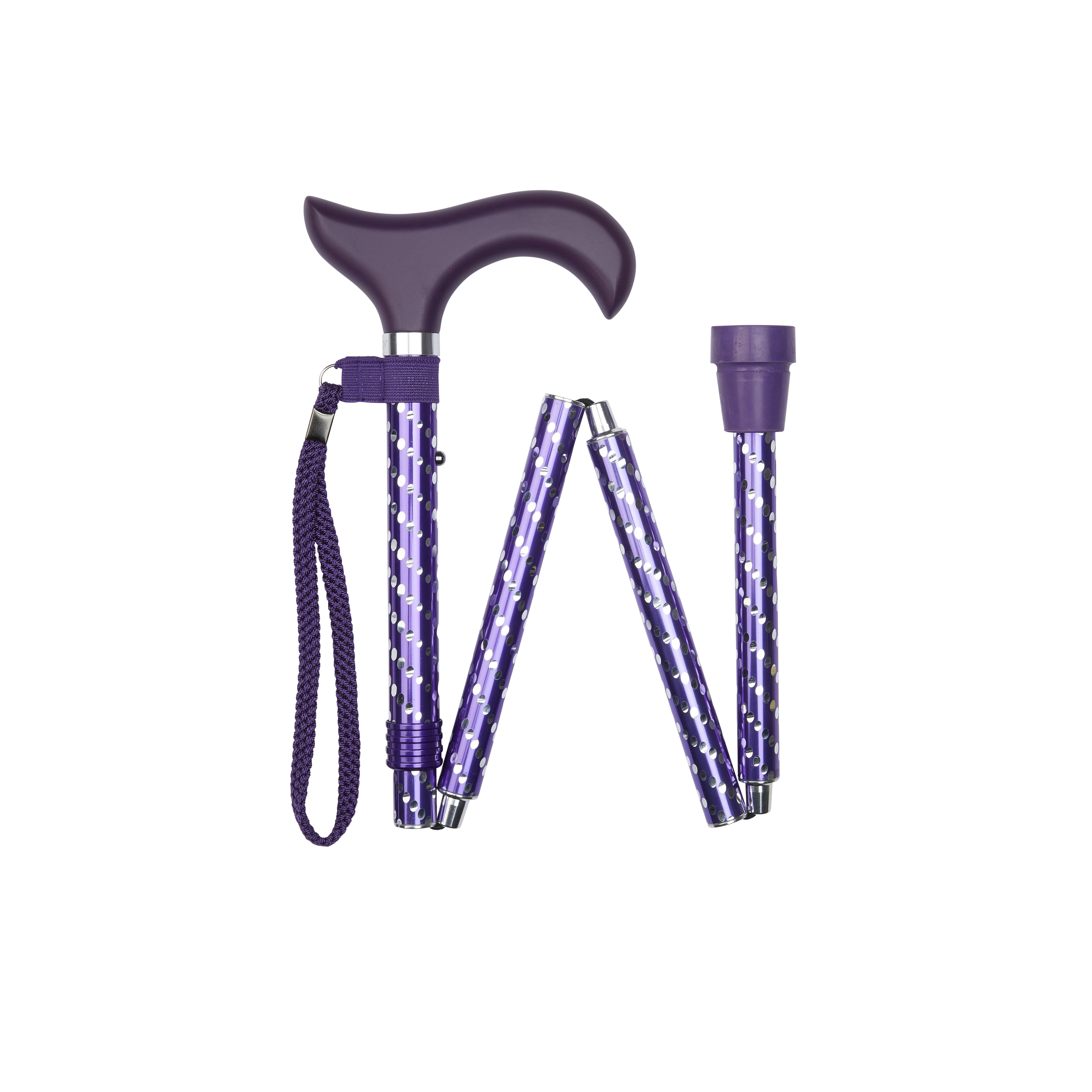 View Engraved Elegant Folding Stick Purple information