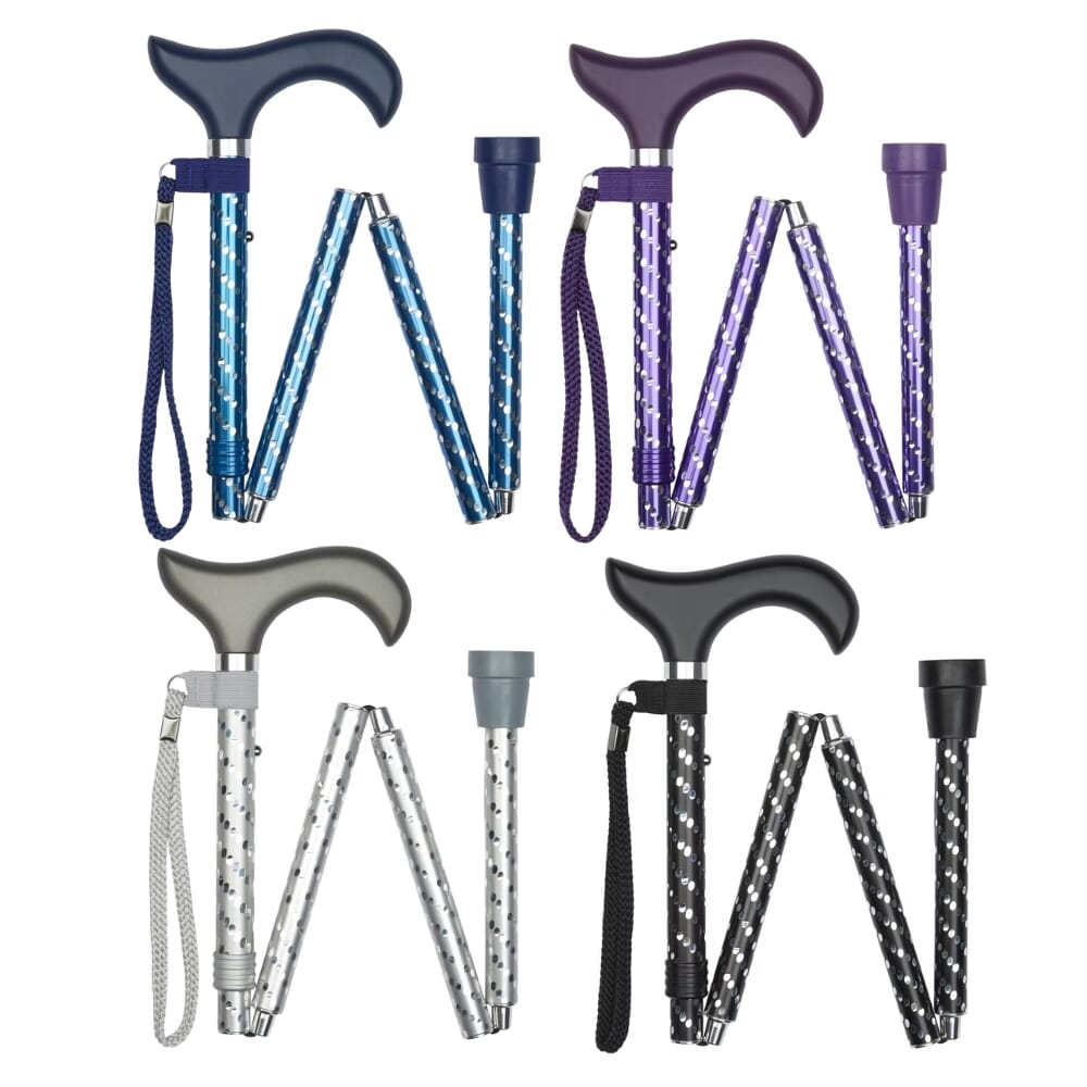 Engraved Elegant Folding Stick