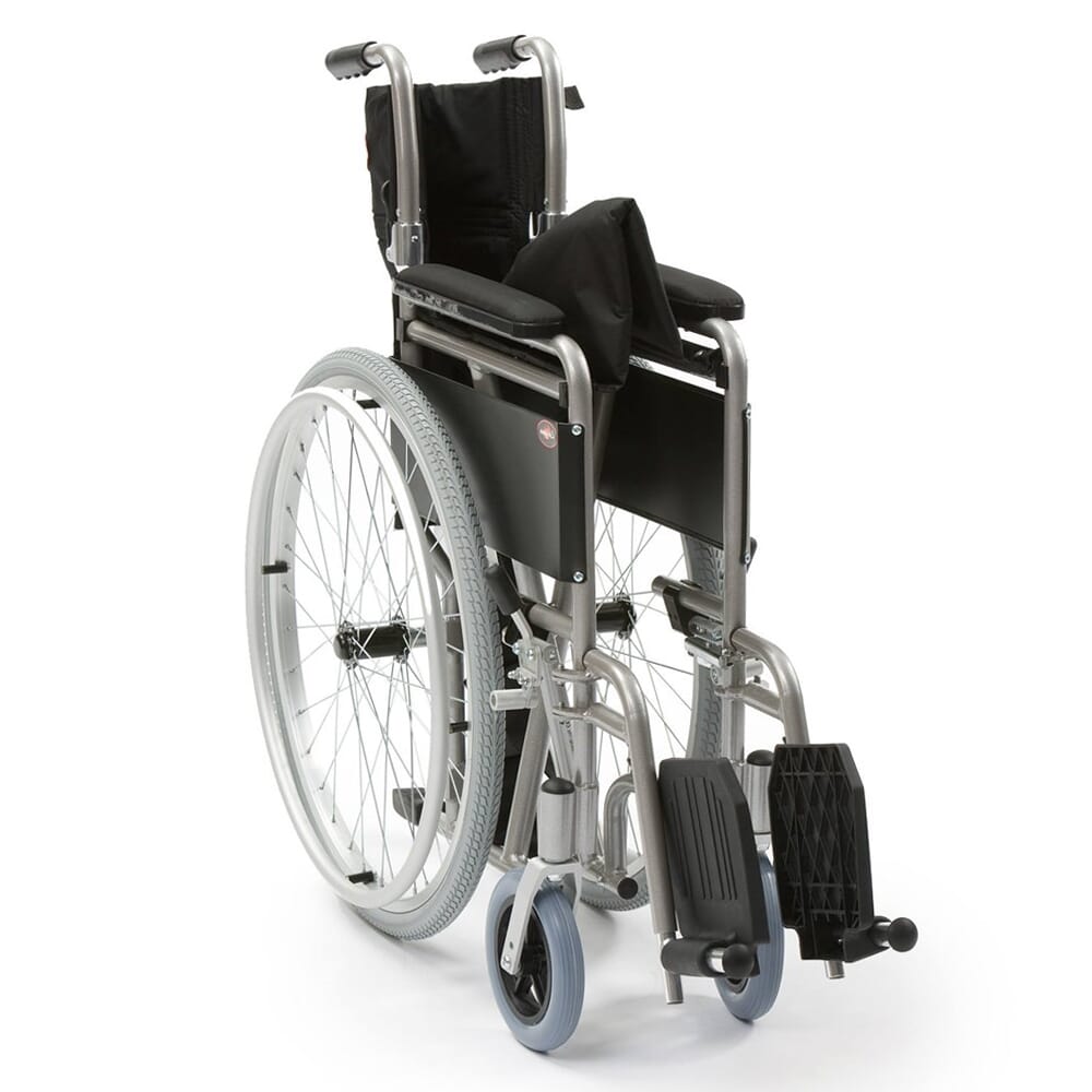 enigma lightweight self propelled wheelchair folded
