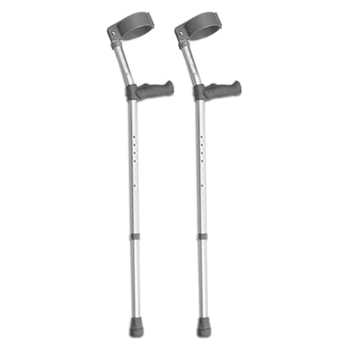 View Ergonomic Double Adjustable Crutches Tall information