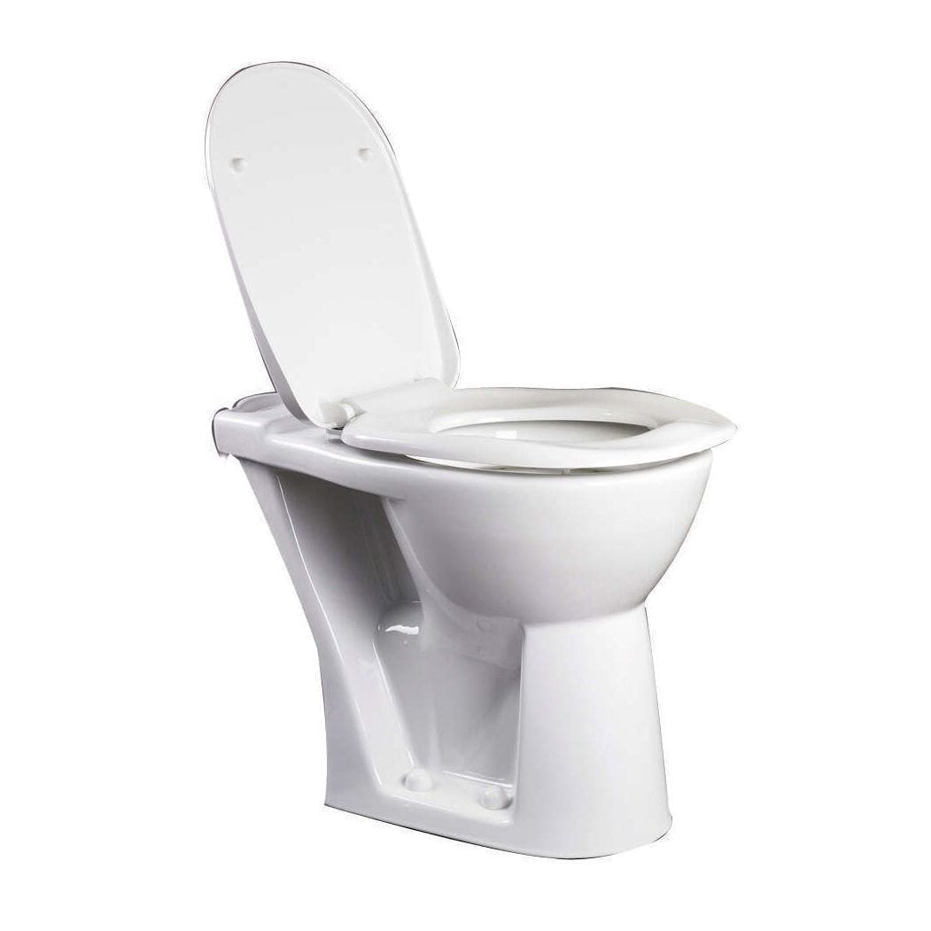 ergonomic toilet seat with lid