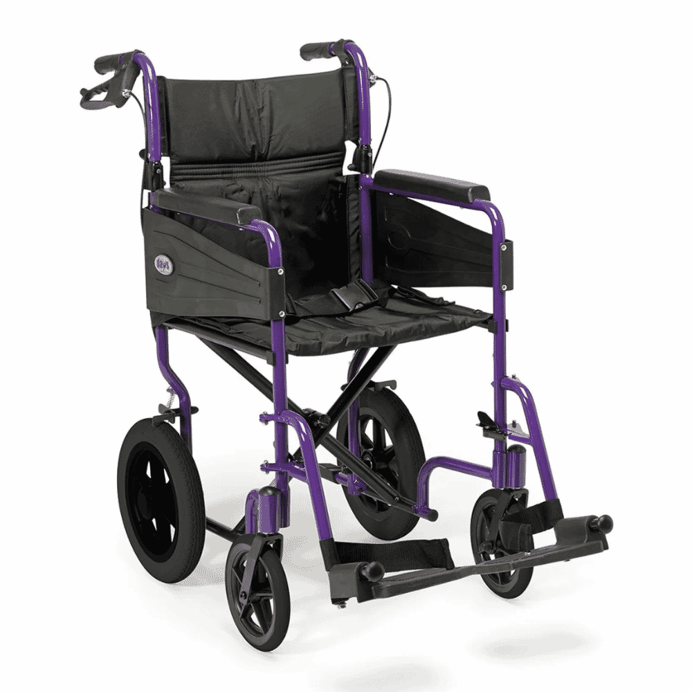 escape attend lite wheelchair purple