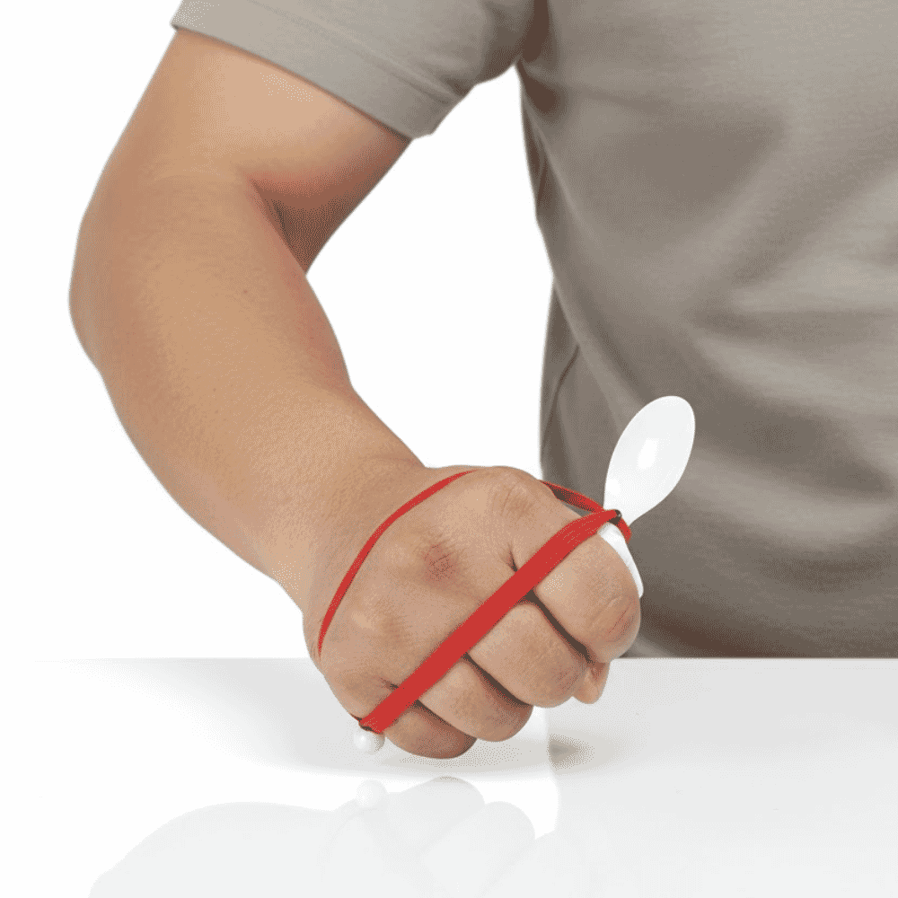 etac adjustable feeding spoon in use