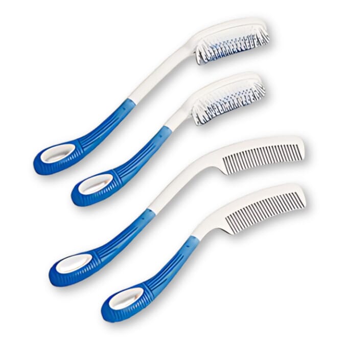 etac beauty long handled combs and brushes