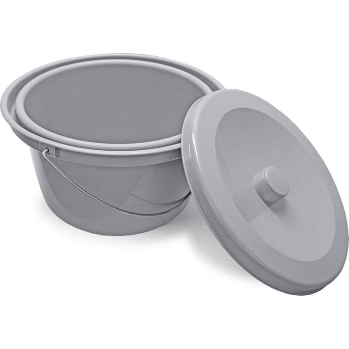 etac clean 600cl bucket with handle and lid