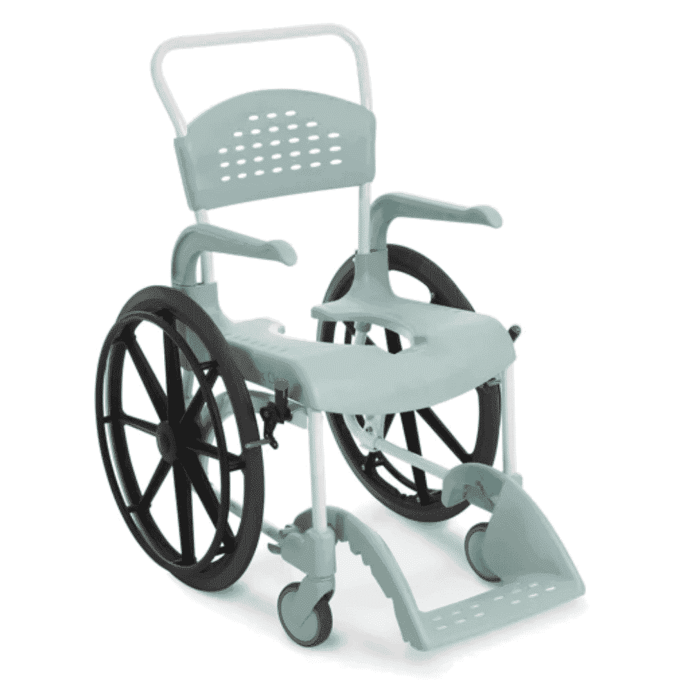 Etac Clean Self Propelled Shower Commode Chair - Green