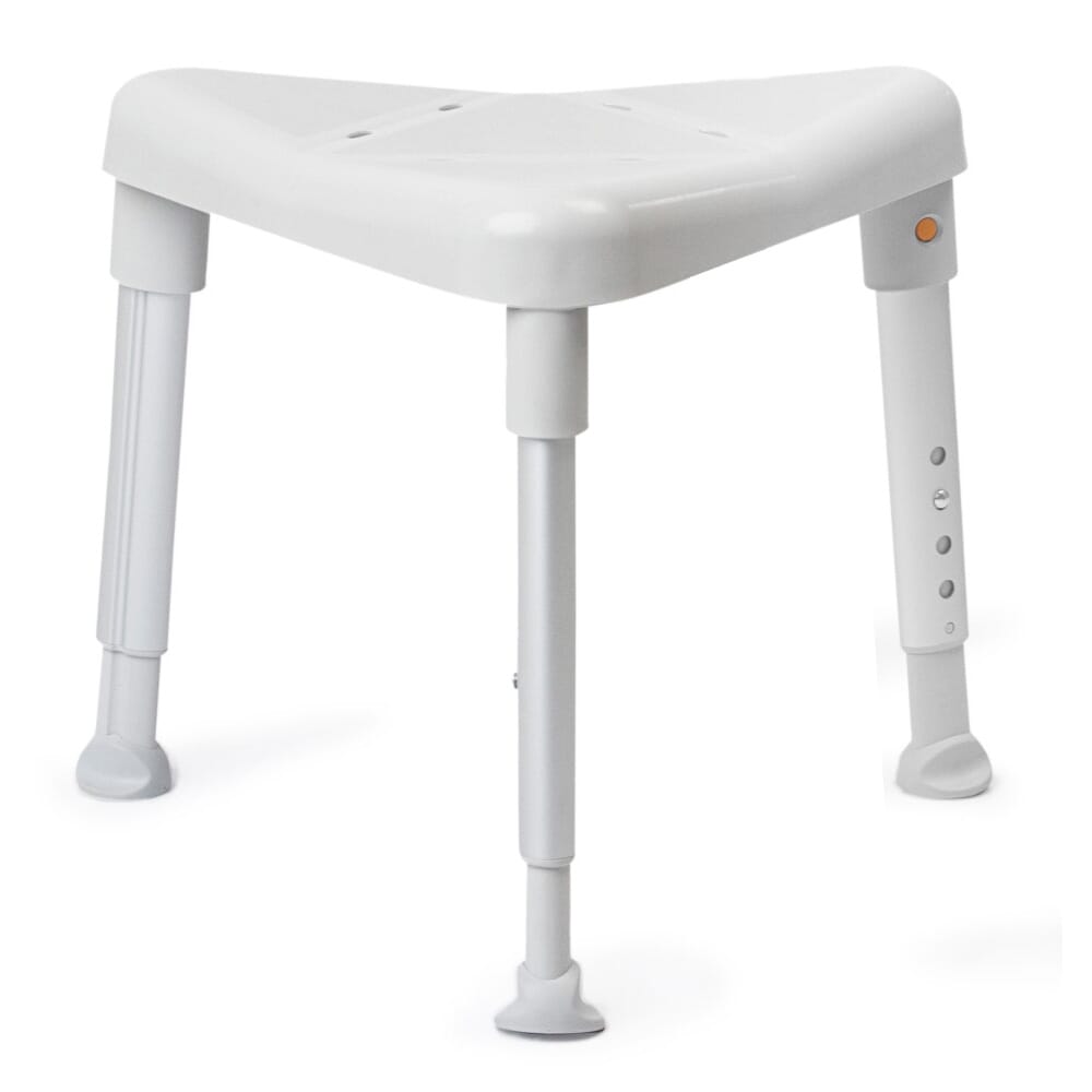 etac edge compact shower seat grey low