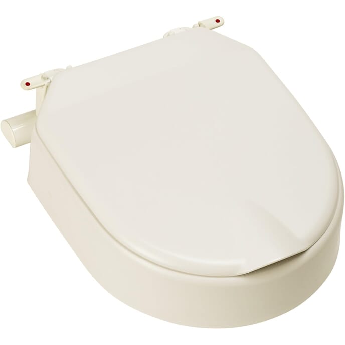 etac hi loo fixed raised toilet seat 10cm