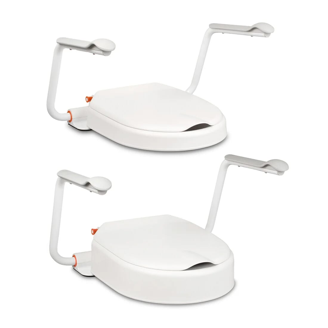 Etac Hi-Loo II Fixed Raised Toilet Seat with Armrests