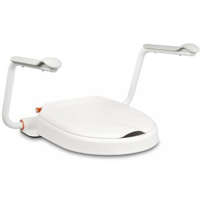 etac hi loo seat with arm supports 60mm