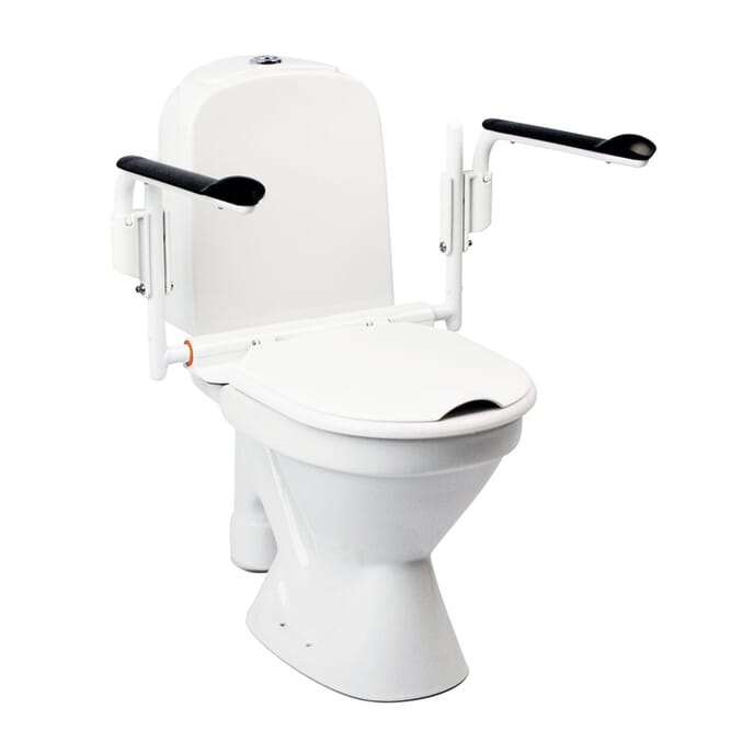 etac supporter toilet seat with adjustable armrests