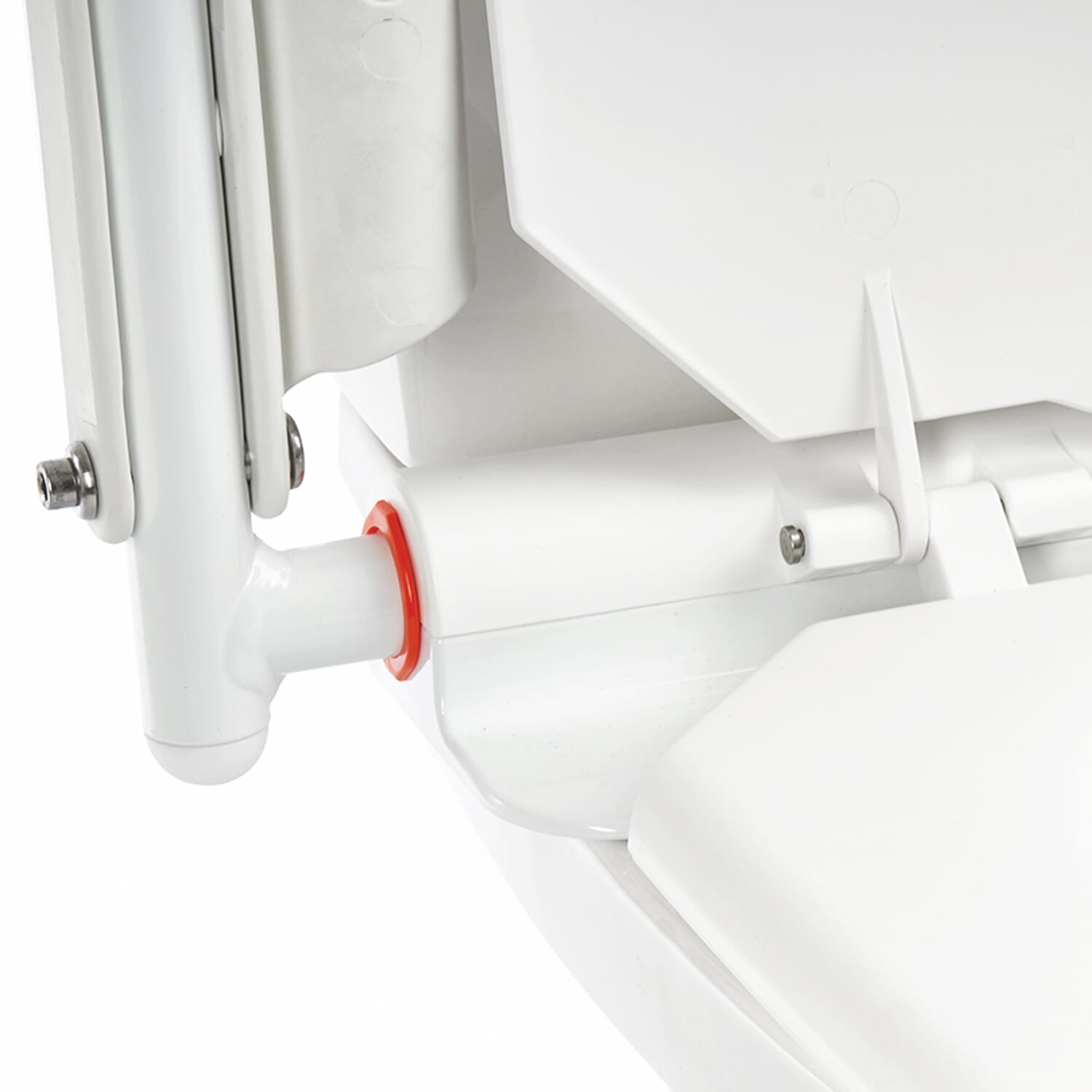 etac supporter toilet seat with armrests adjustable arm connection