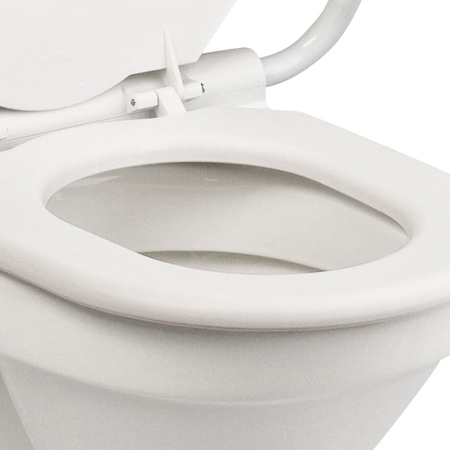 etac supporter toilet seat with armrests seat aperture