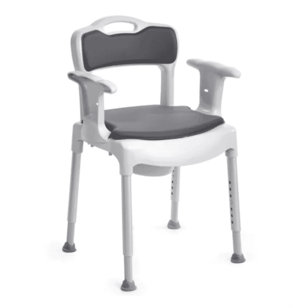 etac swift commode padded seat