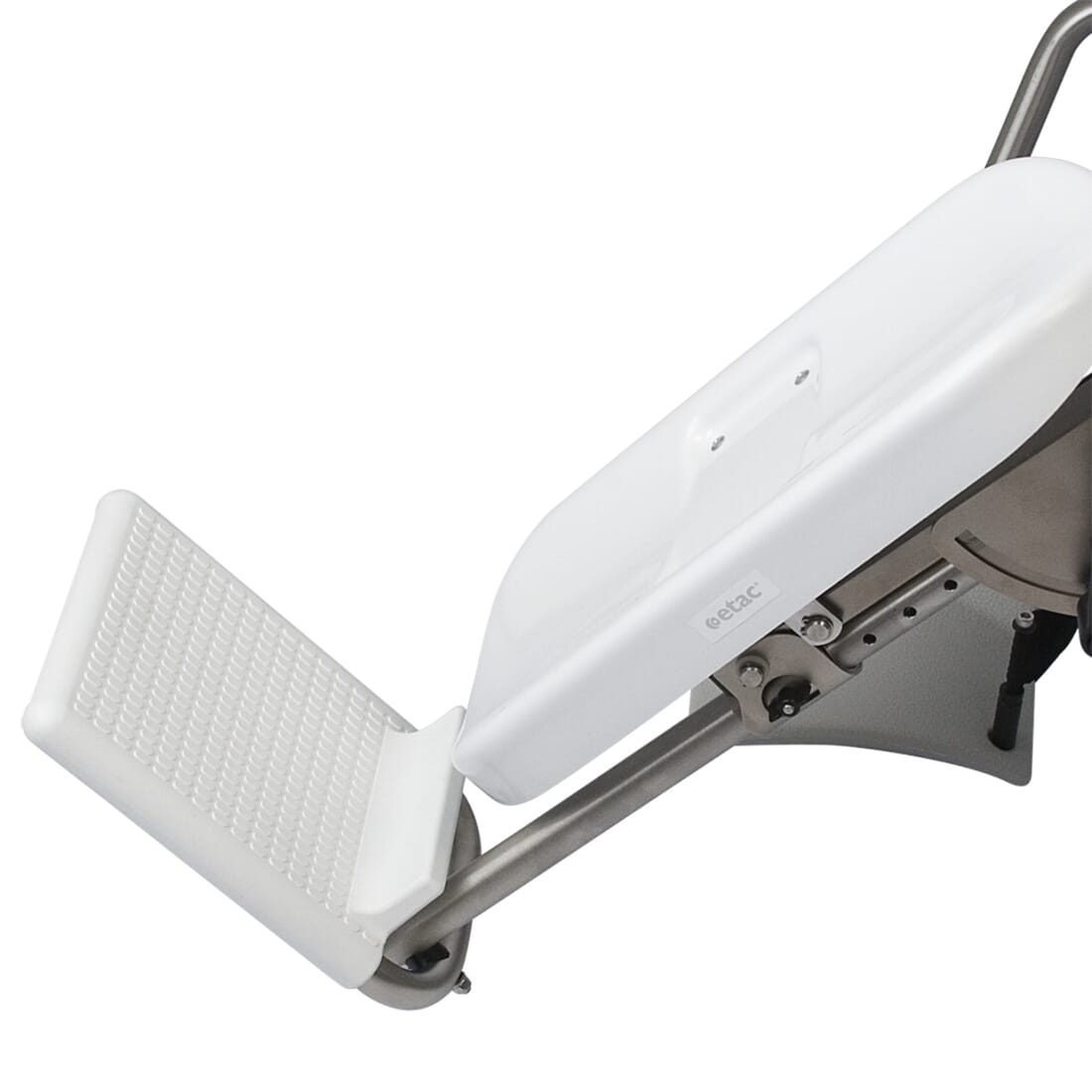 etac swift mobile shower commode chair accessories leg and calf support with footrest