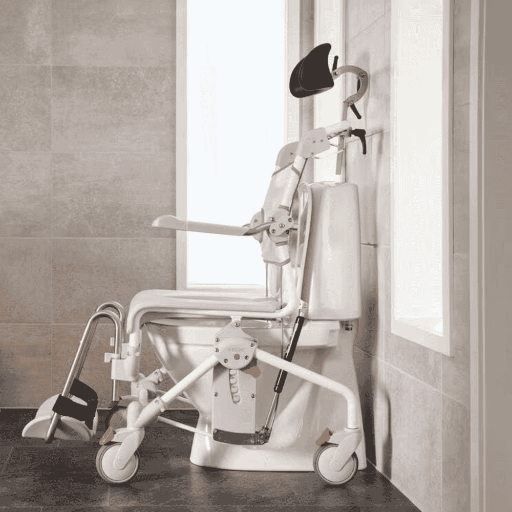 etac swift mobile tilt 2 shower commode chair lifestyle