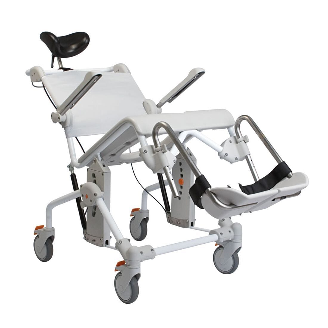 Etac Swift Mobile Tilt 2 Shower Commode Chair with Pan Holder from