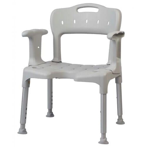 View Etac Swift Shower Chair with Cut Out Seat Grey Low information