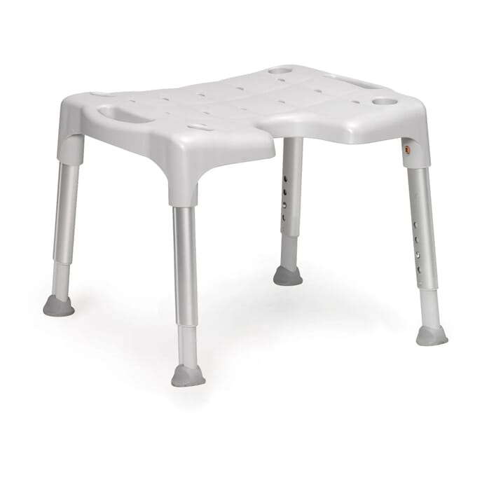 etac swift shower stool white low