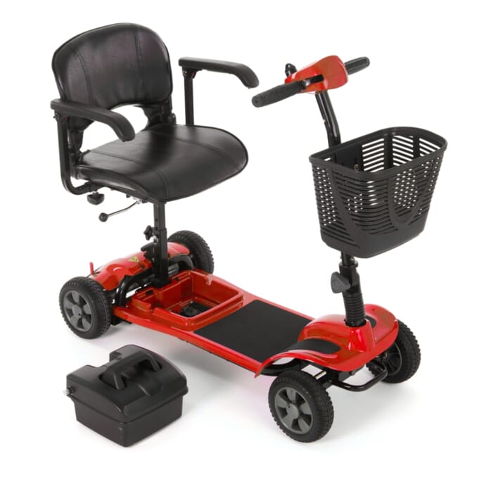 etravel portable mobility scooter red