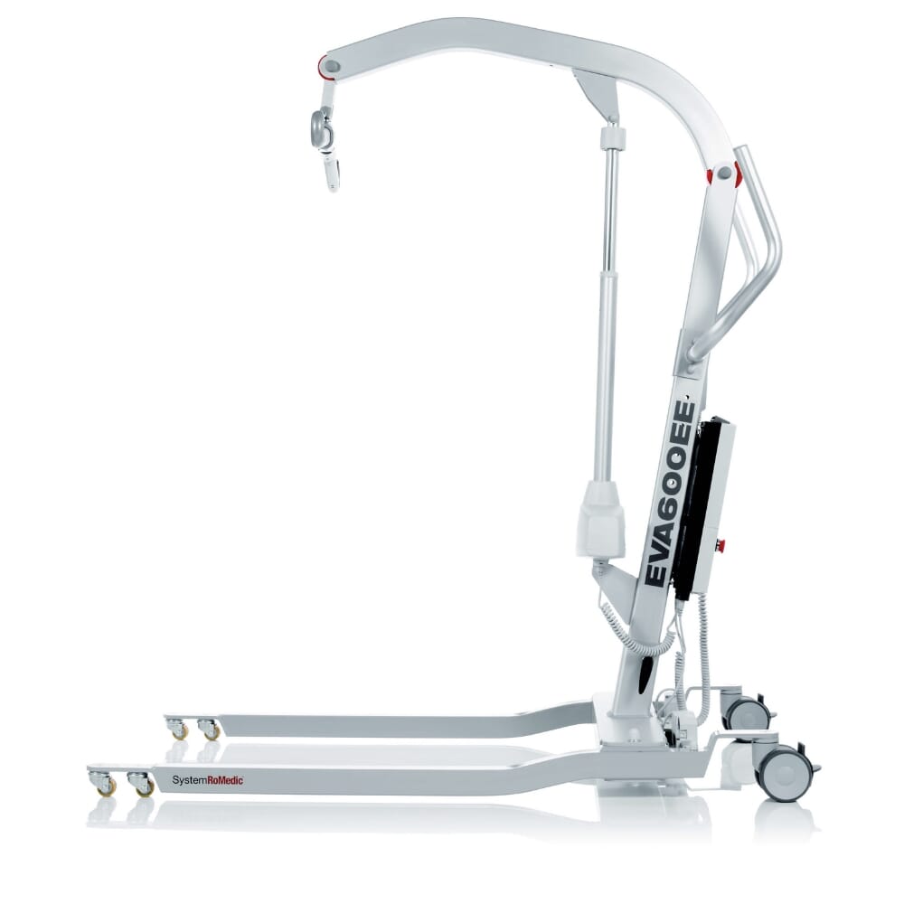 eva600ee mobile hoist with low legs side