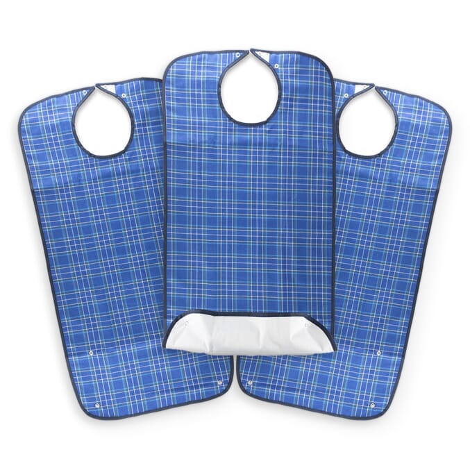 everyday bib large blue pack of 3